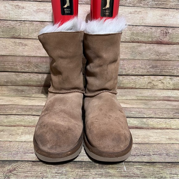 Ugg Brown Suede Valentina Winter Boots - Picture 7 of 11